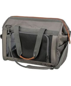 TRIXIE 28909, Soft pet carrier, Airline pet carrier, Dog, 10 kg, Top & front load, Grey