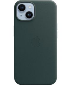 Apple -  MPP53FE/A Apple Leather Magsafe Cover for iPhone 14 Forest Green