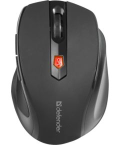 MOUSE DEFENDER ULTRA MM-315 RF BLACK OPTICAL 1600DPI 6P