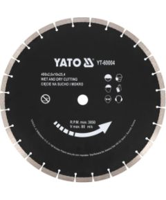 Dimanta griešanas disks Yato YT-60004; 400x25,4 mm