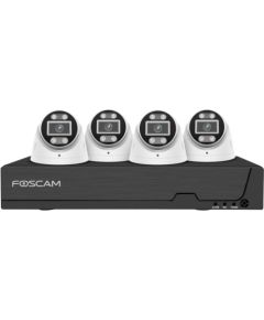 Foscam FNA108 E T4 2T (black, FNA108E 8-channel PoE NVR, 4x T8EP camera)