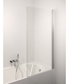 vannas siena Estetico, 900 mm, h=1500, hroms/caurspīdīgs stikls Dušas vannu sienas