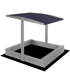 Деревянная песочница с крышей Springos SBP120RSET01 120x120 см со скамейками