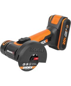 Leņķa slīpmašīna Worx WX801; 20 V; 1x2,0 Ah akum.