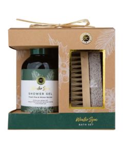 Accentra Winter Spa Fresh Pine & Winter Berries Bath Set - Dárková sada 150ml