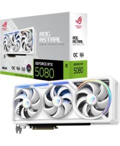 ASUS NVIDIA ROG ASTRAL GEFORCE RTX 5080 16GB GDDR7 WHITE OC EDITION Triple slot Fansink 90YV0LV4-M0NA00