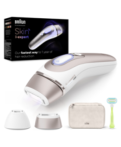 Braun Skin i-expert Pro IPL PL7147, hair remover (white/rose gold, incl. bag + 2 attachments + Venus Extra Smooth)
