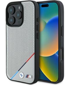 BMW M Perforated Tricolor Line MagSafe Aizsargapvalks priekš Apple iPhone 16 Pro