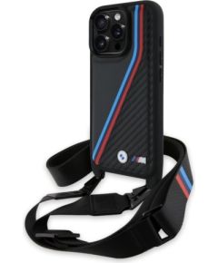 BMW M Edition Carbon Tricolor Lines Aizsargapvalks priekš Apple iPhone 16 Pro Max
