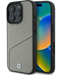 BMW Signature Leather Textured & Line MagSafe Aizsargapvalks priekš Apple iPhone 16 Pro