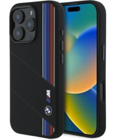 BMW Silicone Cut Tricolor Lines MagSafe Защитный Чехол для Apple iPhone 16 Pro
