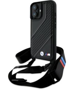 BMW M Edition Carbon Stripe & Strap Aizsargapvalks priekš Apple iPhone 16 Plus
