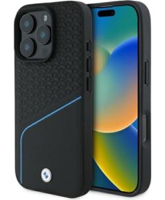 BMW Sign Leather Textured And Line MagSafe Aizsargapvalks priekš Apple iPhone 16 Pro Max