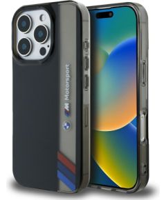 BMW Motorsport IML Vertical Stripe Aizsargapvalks priekš Apple iPhone 16 Pro Max