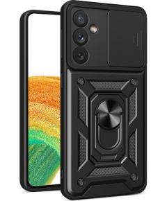 Hurtel -  Hybrid Armor Camshield case for Samsung Galaxy A34 5G armored case with camera cover black
