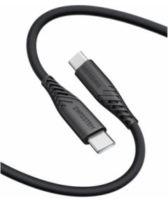 Swissten Soft Silicone USB-C - USB-C 60W кабель 0.4m