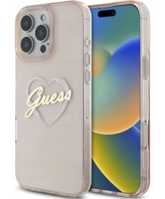 Guess IML Heart Защитный Чехол для Apple iPhone 16 Pro Max