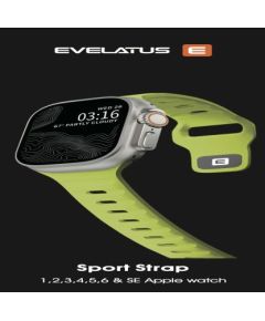 Evelatus   Watch 38/40/41 Sport Silicone Loop Ultra Yellow