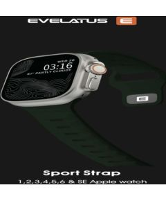 Evelatus   Watch 38/40/41 Sport Silicone Loop Dark greenish Dark Green