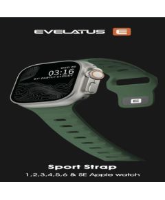 Evelatus   Watch 42/44/45 Sport Silicone Loop Green