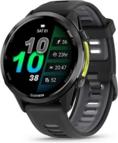 GARMIN Forerunner 970 Carbon Grey DLC Titanium with Black Case and Black/Translucent Whitestone Band