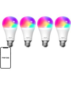 Meross MSL120 WiFi Smart LED Light Bulb (HomeKit) (four-pack)