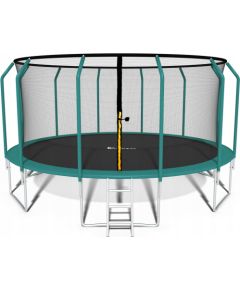 Funfit Trampolina ogrodowa dla dzieci 374cm z siatką zewnętrzną i drabinką