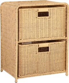 Plaukts ar 2 groziem BASILE 40x30xH53cm, dabīgs