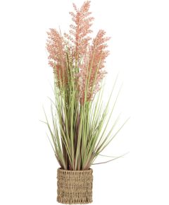 Mākslīgais augs IN GARDEN H87cm, oranža sorgo, zāle ar podiņu