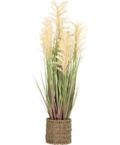 Mākslīgais augs IN GARDEN H87cm, bēšs sorgo, zāle ar podiņu