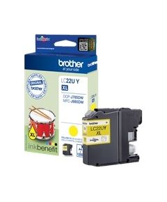 BROTHER LC22UY YELLOW INK CART 1200P