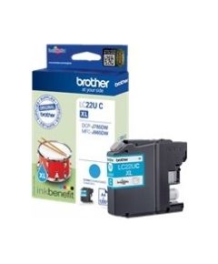 BROTHER LC22UC CYAN INK CART 1200P