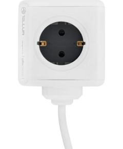 Tellur Power Cube Extended, Power strip 4 Outlets + 2xUSB ports, 1.5m cable white