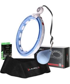 MAGNĒTISKAIS HULA HOP KOMPLEKTS ZILS HHM15 AR HMS SKAITĪTĀJU + JOSTU BR163 MELNS PLUS IZMĒRS