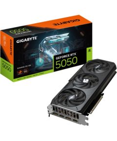 GIGABYTE GeForce RTX 5050 GAMING OC 8G Graphics Card - 8GB GDDR6, 128bit, PCI-E 5.0, 2632MHz Core Clock, 2 x DP, 2 x HDMI, NVIDIA DLSS 4, GV-N5050GAMING OC-8GD