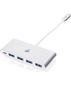 HUB USB IOGear GUH3C4PD USB 3.2 Gen 1 (3.1 Gen 1) Type-C 5000 Mbit/s
