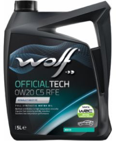 WOLF OFFICIALTECH 0W20 C5 5L RFE, ACEA: C5-16, RN17 FE