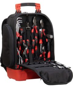 Wiha tool backpack mechanic set, tool set (black/red, 41 pieces, with backpack)