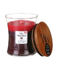 Woodwick Sun Ripened Berries Trilogy Vase (berry ripening in the sun) - Scented candle 609.0g