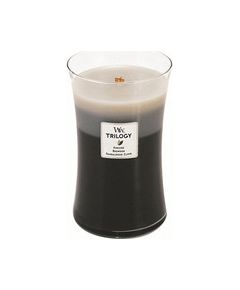 Woodwick Scented candle Trilogy Fireside, Redwood, Sandalwood Clove 609 g 609.0g