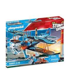 Playmobil Biplane Phoenix aerobatics show 70831