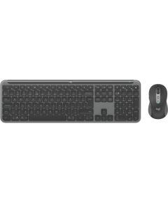 Logitech Signature Slim Combo MK950 for Business Wireless Keyboard + Mouse, US Int, Graphite