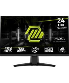 LCD Monitor MSI MAG 242F 23.8" Gaming Matte Panel IPS 1920x1080 16:9 200Hz 0.5 ms Colour Black MAG242F