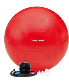 Vingrošanas bumba TUNTURI Gymball 75cm, Anti-Burst, Sarkana