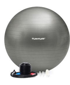 Vingrošanas bumba TUNTURI Gymball 90cm, Anti-Burst, Sudrabs