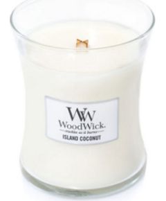 WoodWick Island Coconut scented candle with wooden wick 275 g