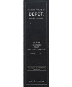 Depot Nr. 506 Invisible Color puspermanentā matu un bārdas krāsa Natural Graphite 60 ml