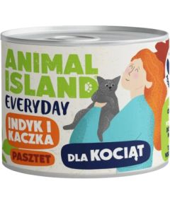 ANIMAL ISLAND Everyday Turkey and duck for kittens - wet cat food - 185g