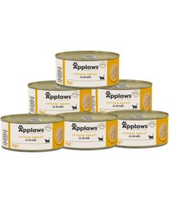 APPLAWS Chicken Breast in Broth - wet cat food - 6x70g