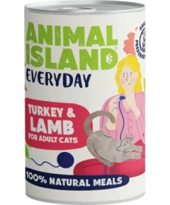 ANIMAL ISLAND Everyday Turkey and lamb - wet cat food - 400g